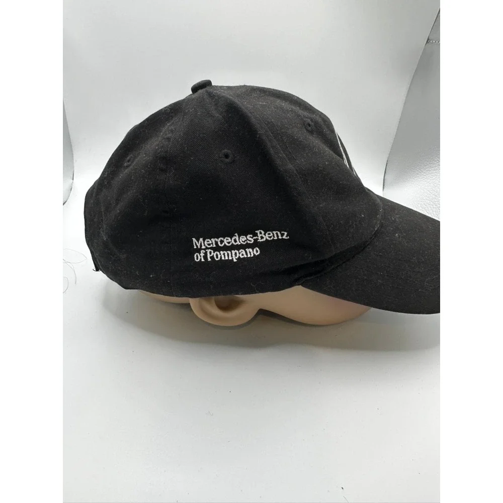 Mercedes-Benz of Pompano Black Baseball Cap Hat Logo Cap America Adjustable